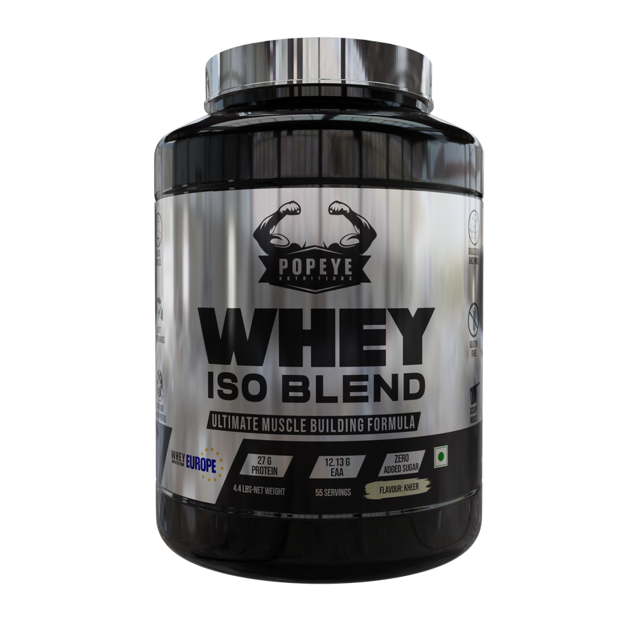 PopeyNutritions Whey ISO Blend, 2 kg (4.4 lb), Kheer