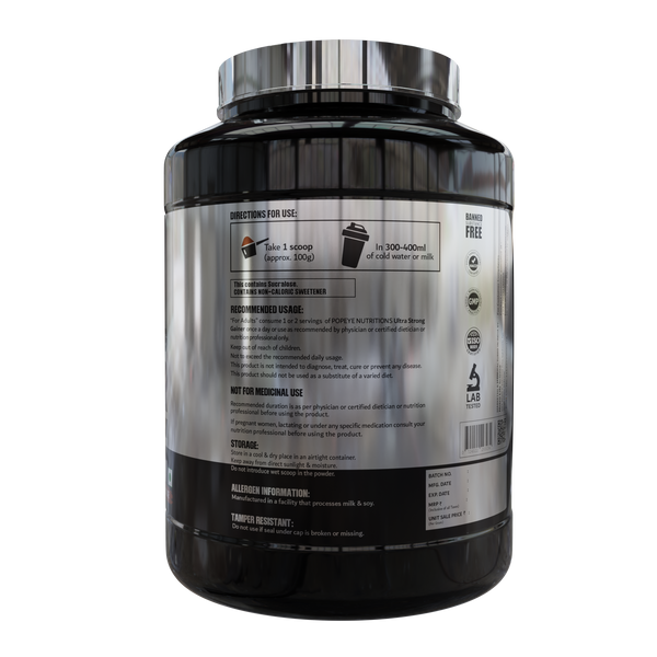 Popeye Nutrition, Weight Gain Powder To Improve Muscle Mass And Nourish The Body, And Strong Health Powder Improve Muscle Mass, Chocolate