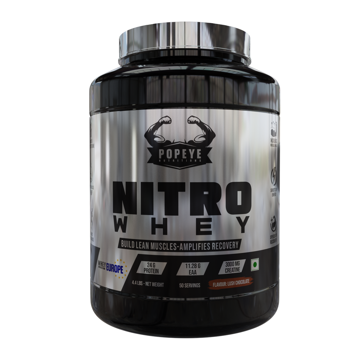 Popeye Performance Series Nitro Why Lush Chocolate Fudge Brownie 4 Lbs (2kg)